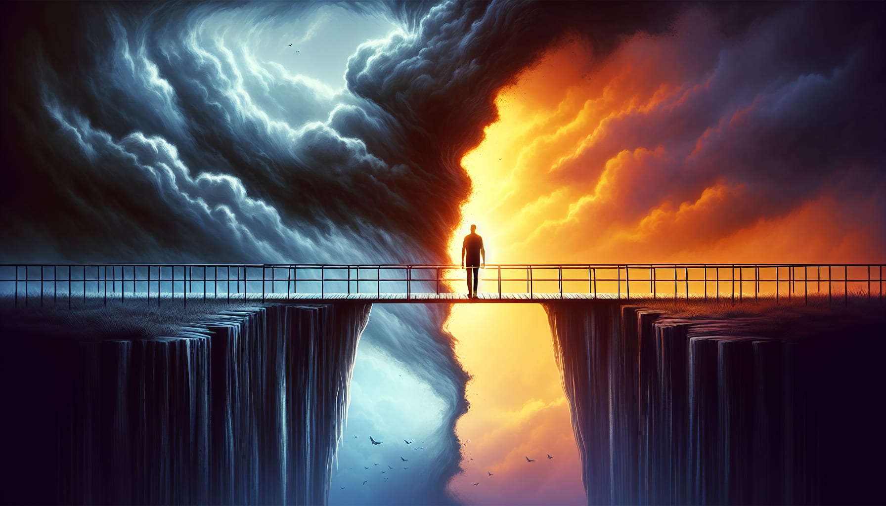 Illustration representing emotional symptoms of attachment disorder in adults