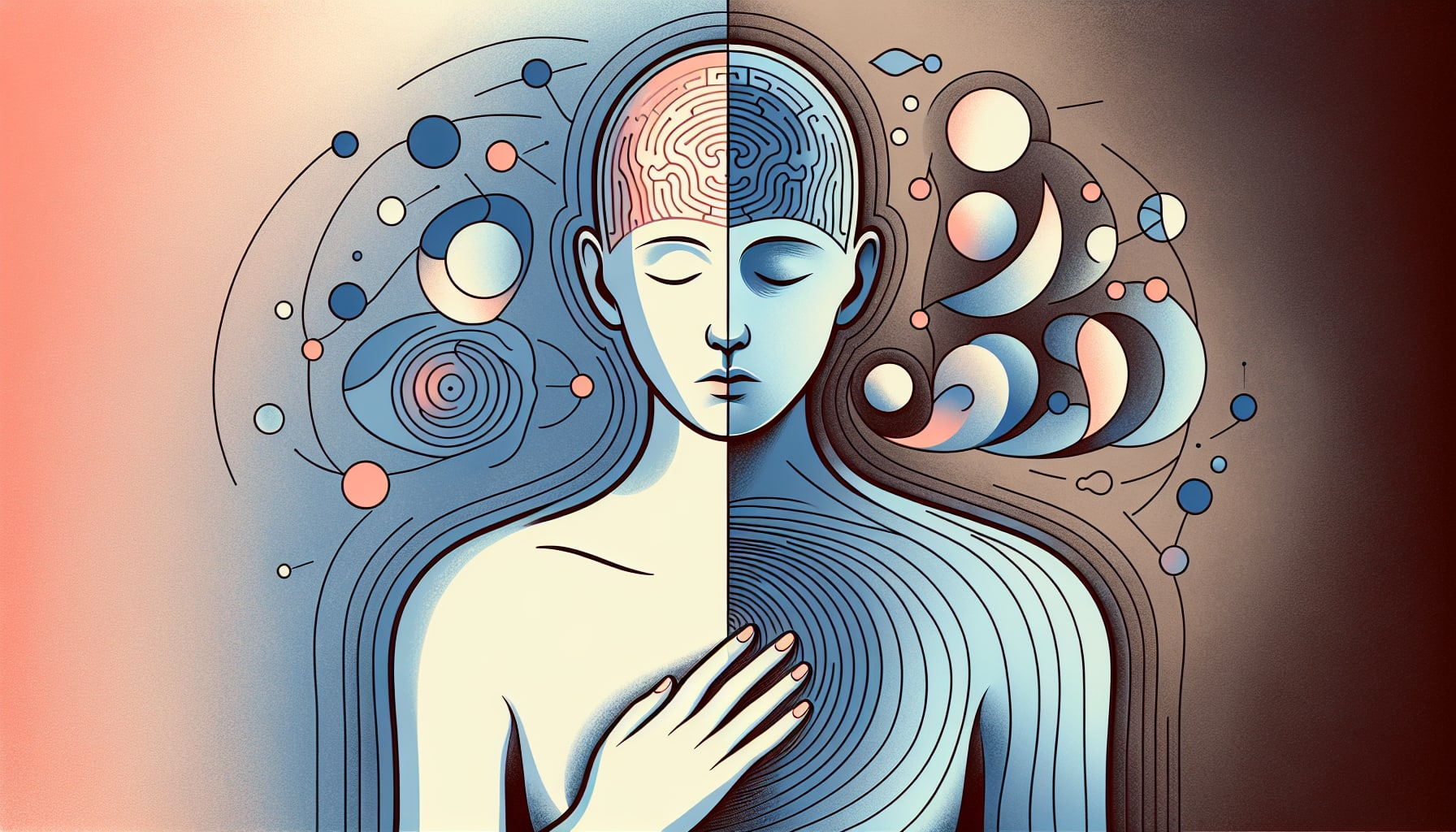 Illustration of cognitive vs. somatic focus