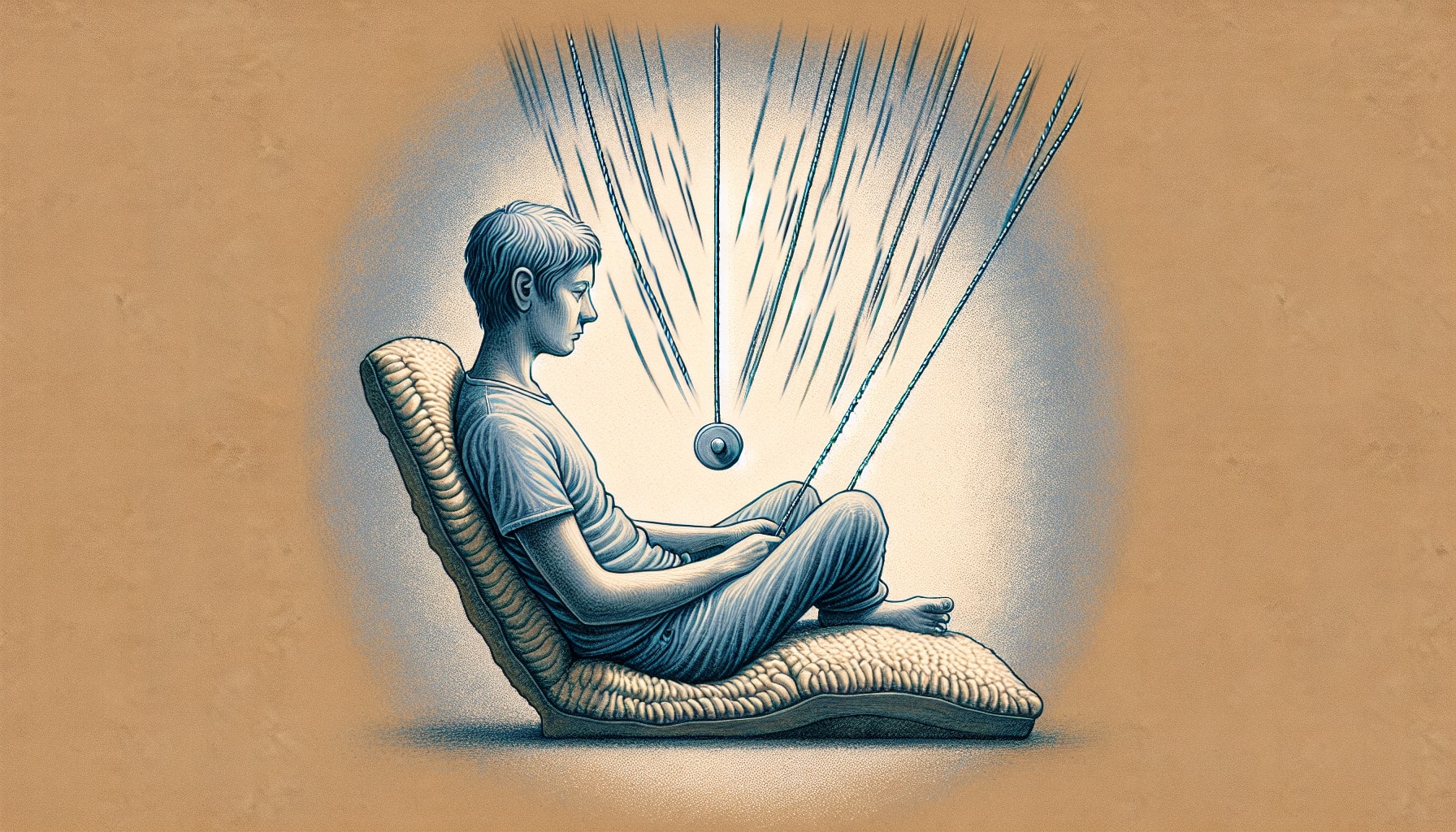 Illustration of bilateral stimulation in EMDR therapy San Francisco