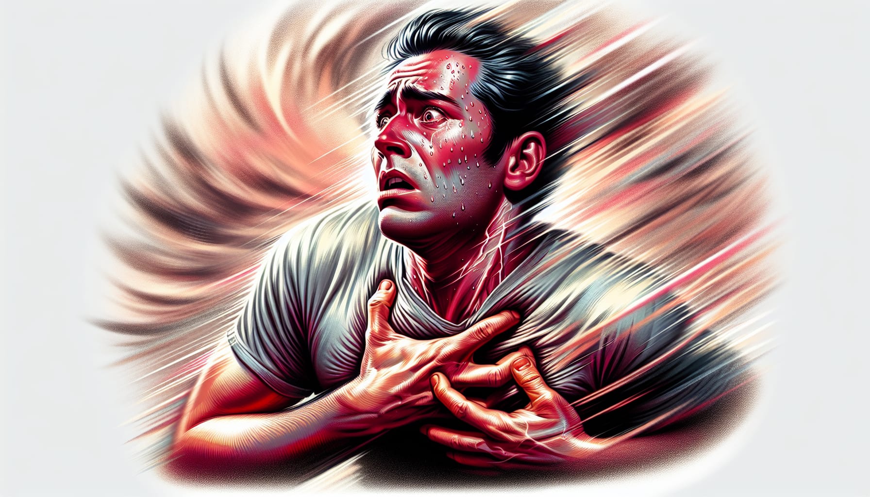 Illustration of a person experiencing a panic attack