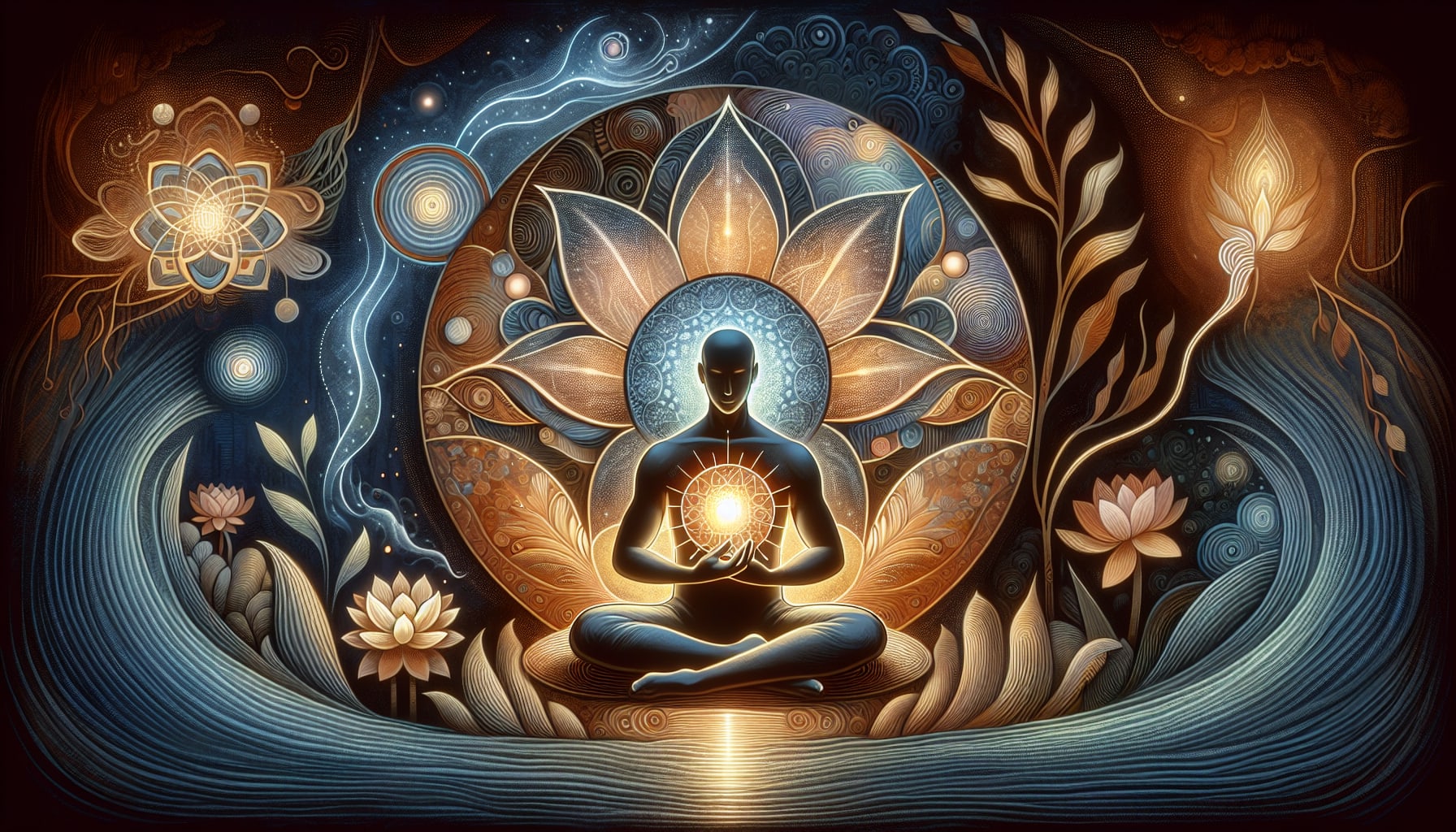Illustration of emotional regulation through mindfulness practices