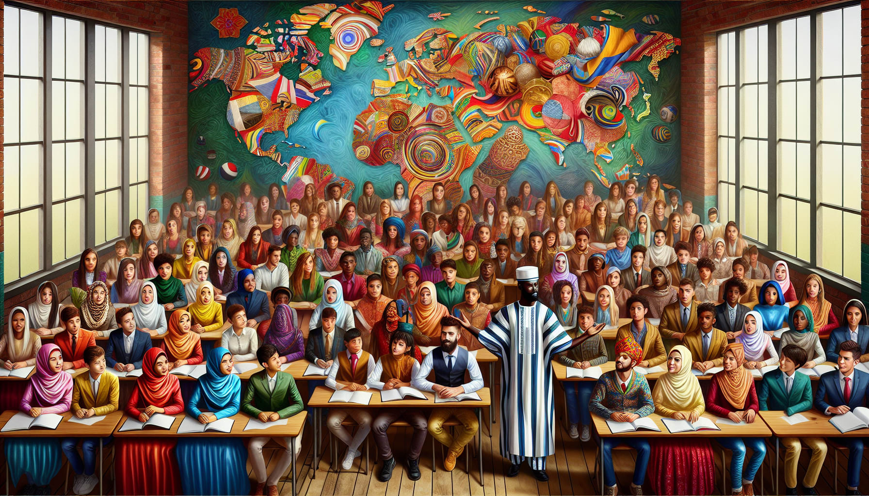 Multicultural education illustration