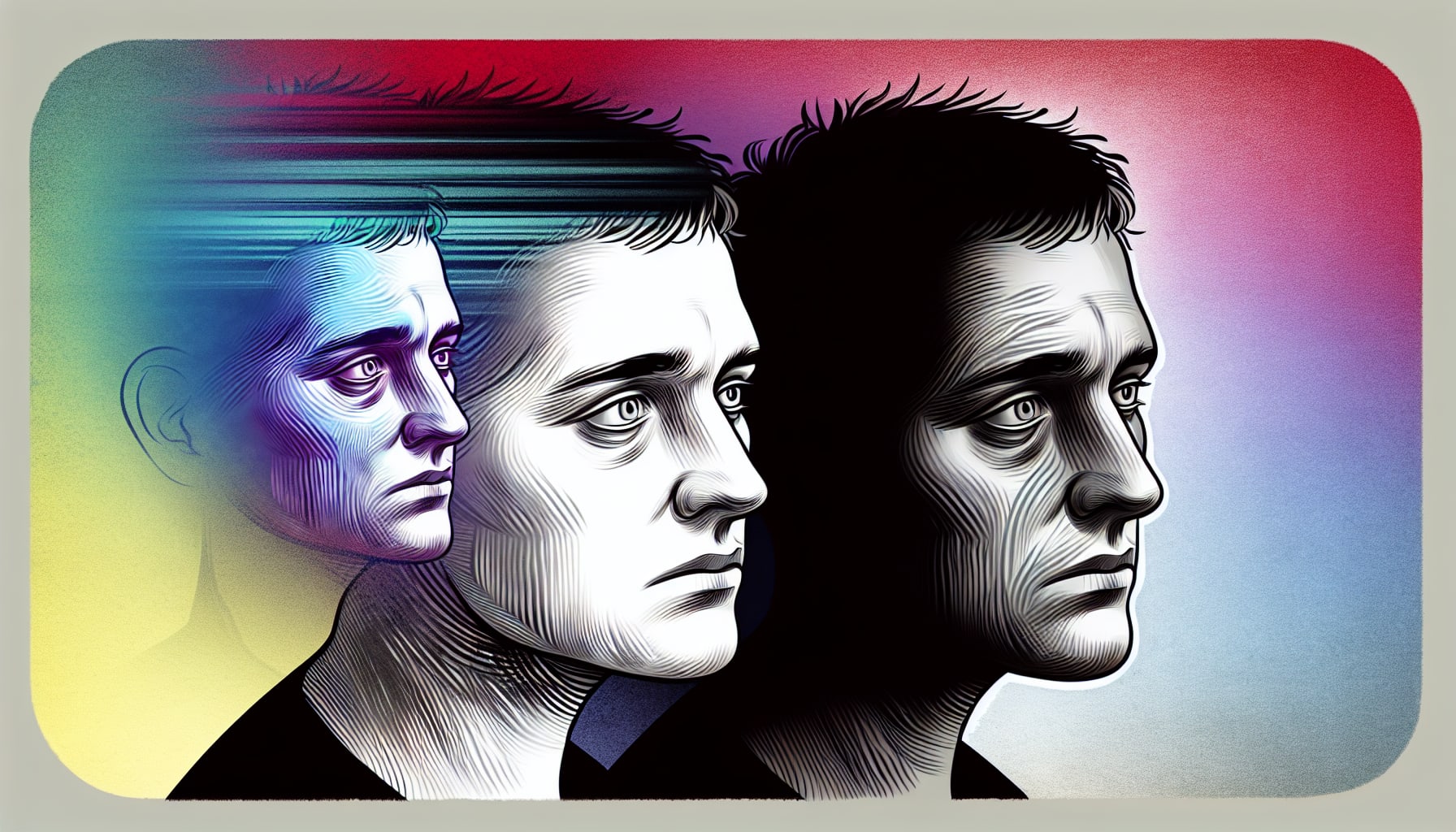 Illustration of a person looking mentally drained