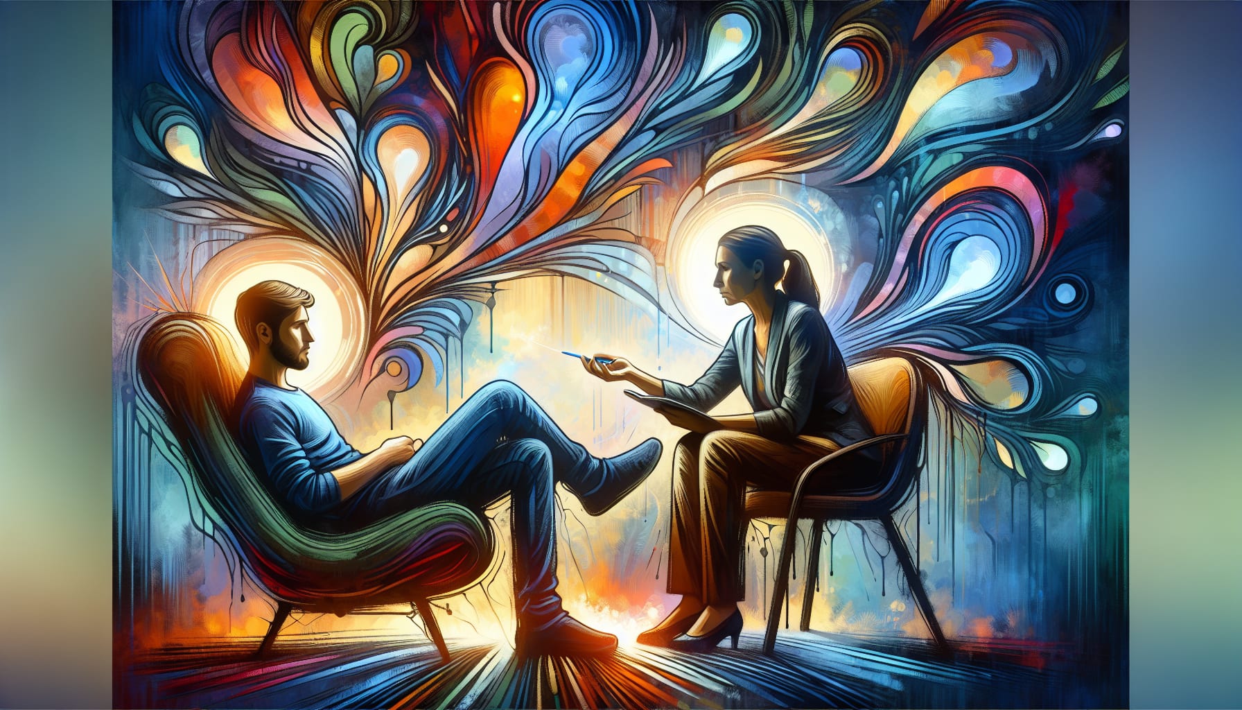 Illustration of a person receiving therapy