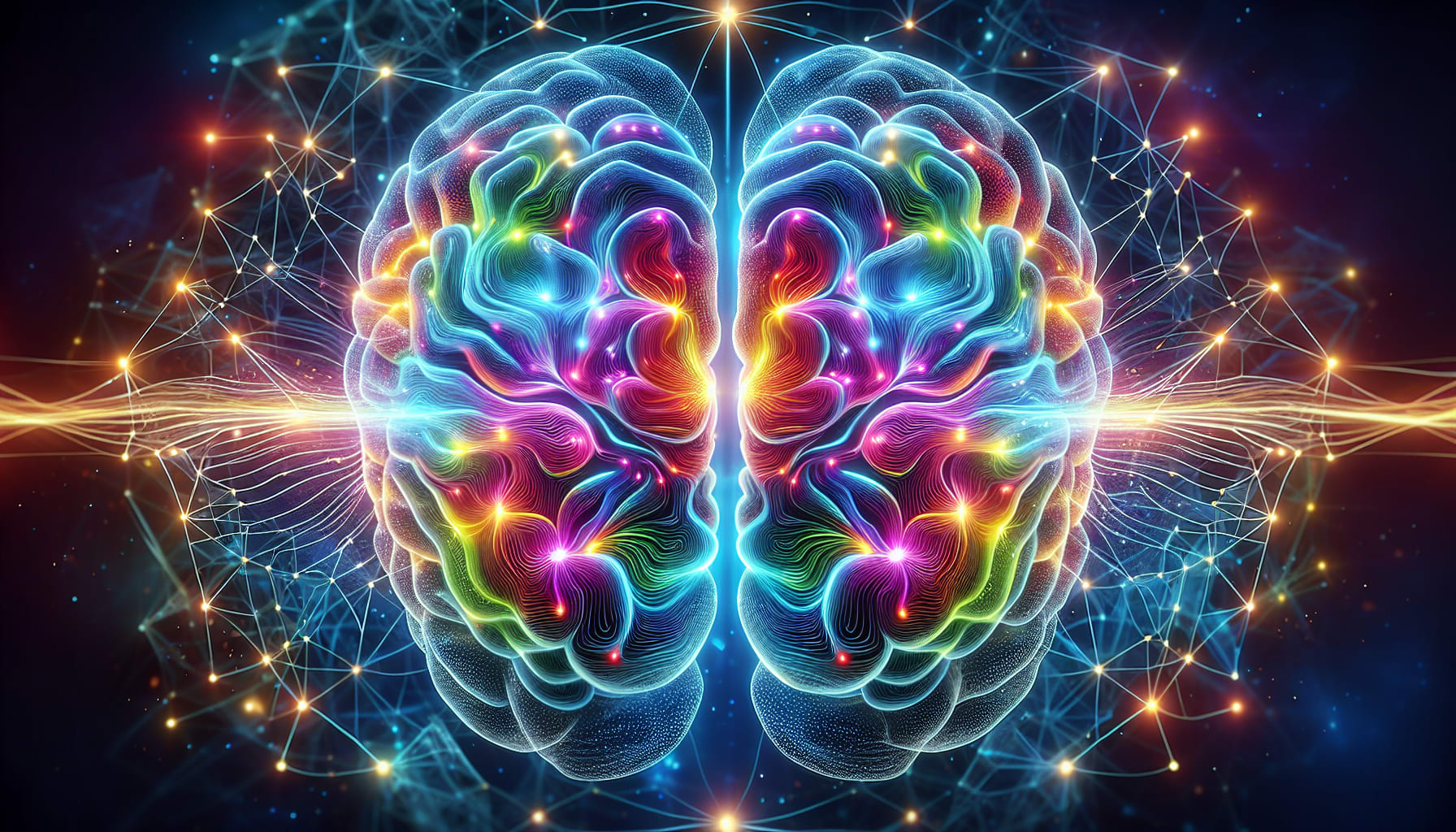 Illustration of bilateral stimulation and brain connectivity showing how EMDR therapy in San Francisco with an SF EMDR therapist can rewire your brain 