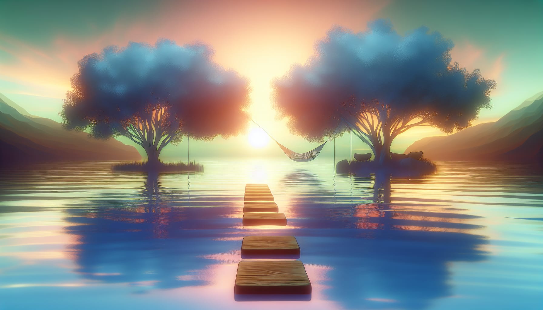 Visualization of a safe and calming place used in emdr 
