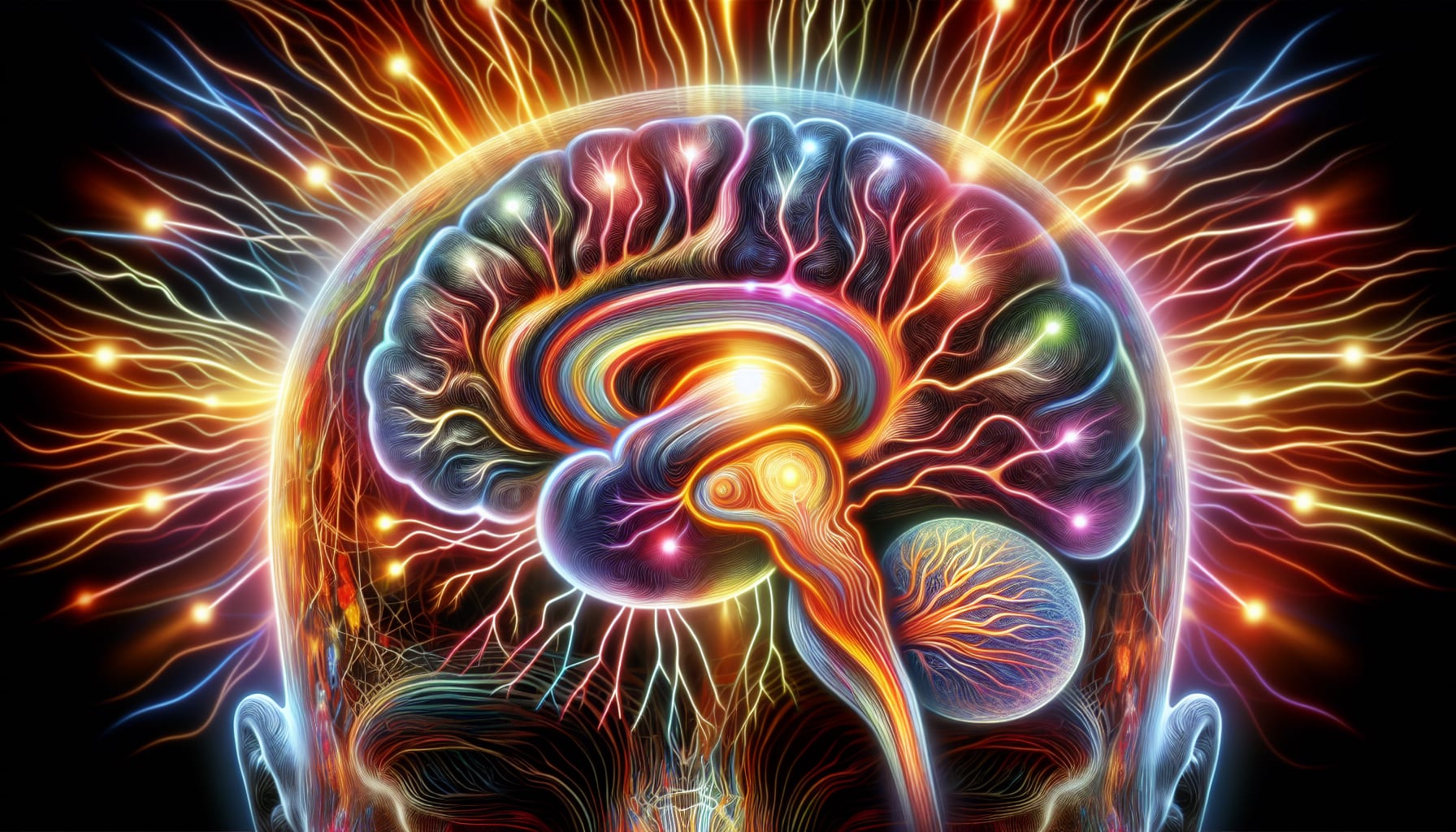Artistic representation of brain structures involved in emotional processing and needing cbt therapist san Francisco for alexithymia 