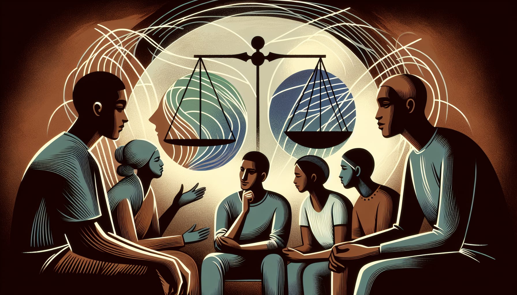 Illustration of interpersonal communication in DBT therapy with a dbt therapist in san Francisco 