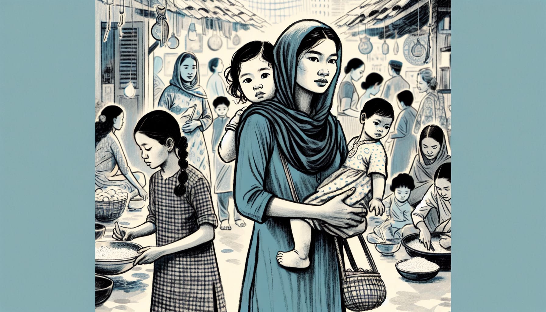 Illustration of a young woman showing leadership traits and responsibility and needing a family therapist in san Francisco