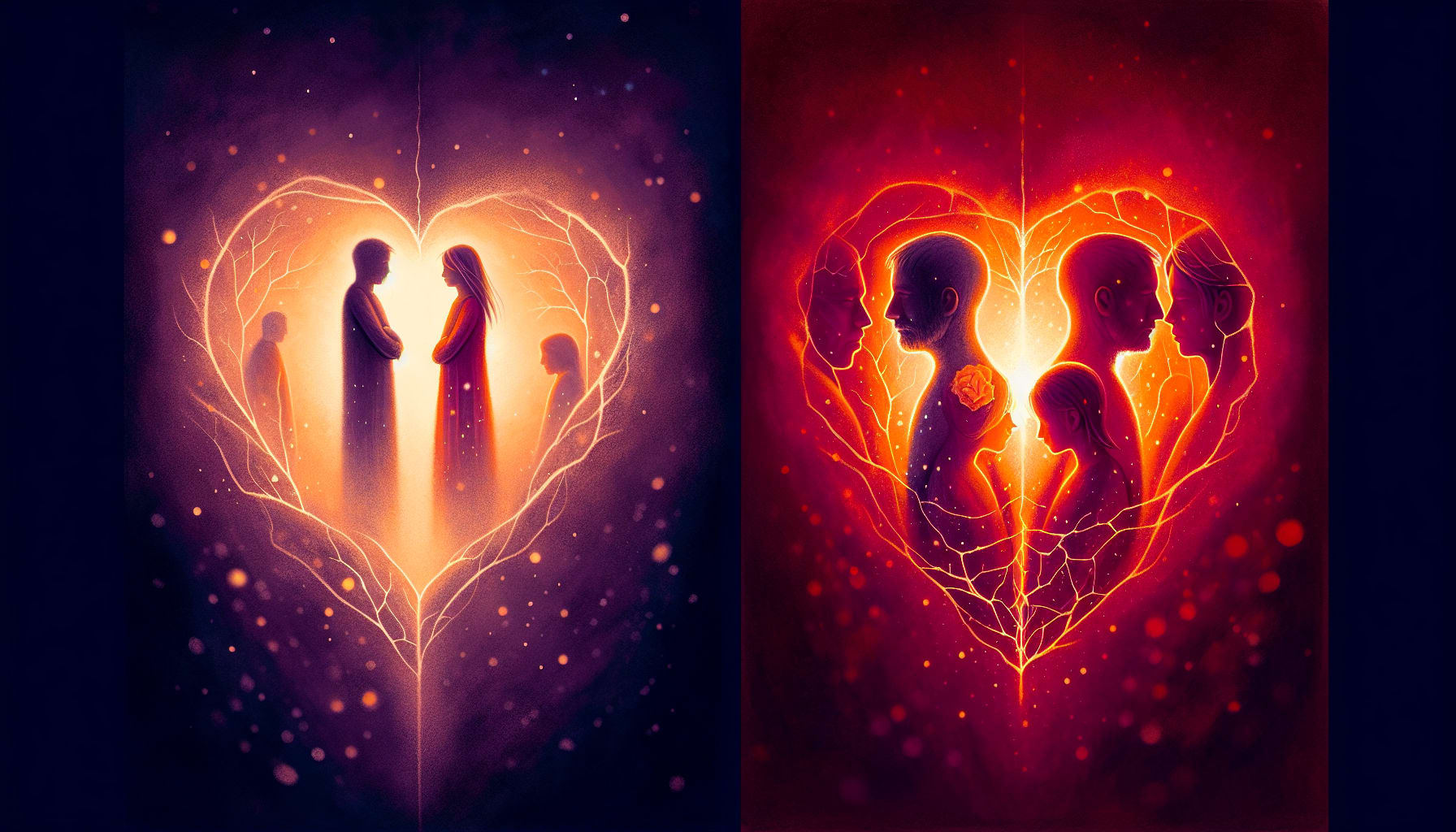 Illustration depicting the differences between secure and insecure attachment styles