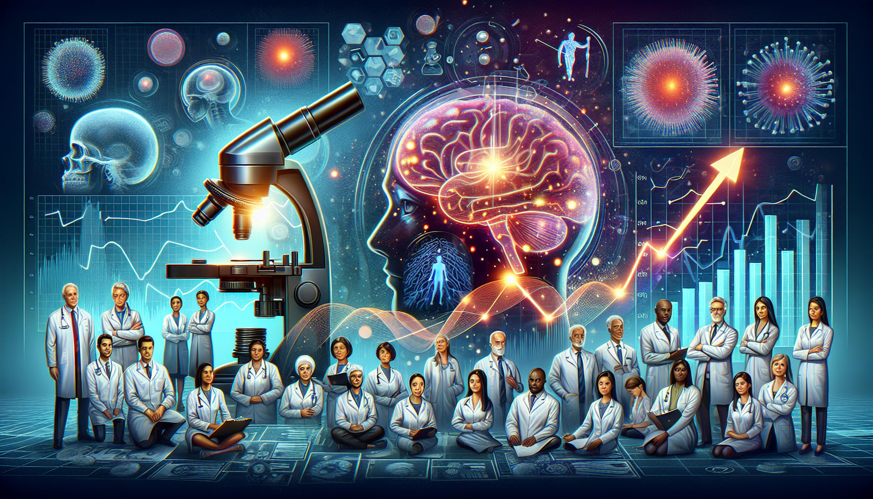 Illustration of clinical trials and research supporting EMDR
