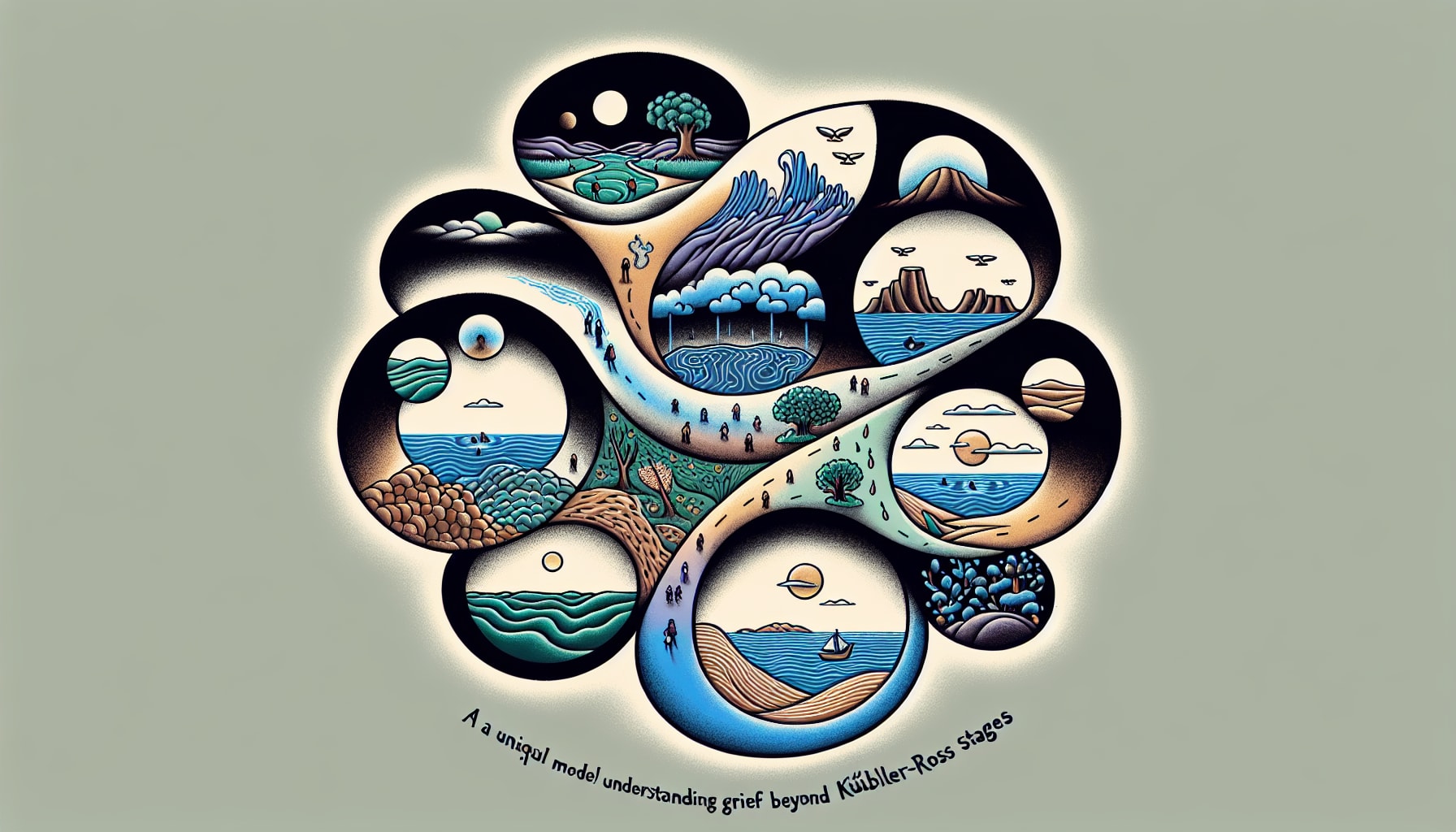 Illustration of alternative models of grief