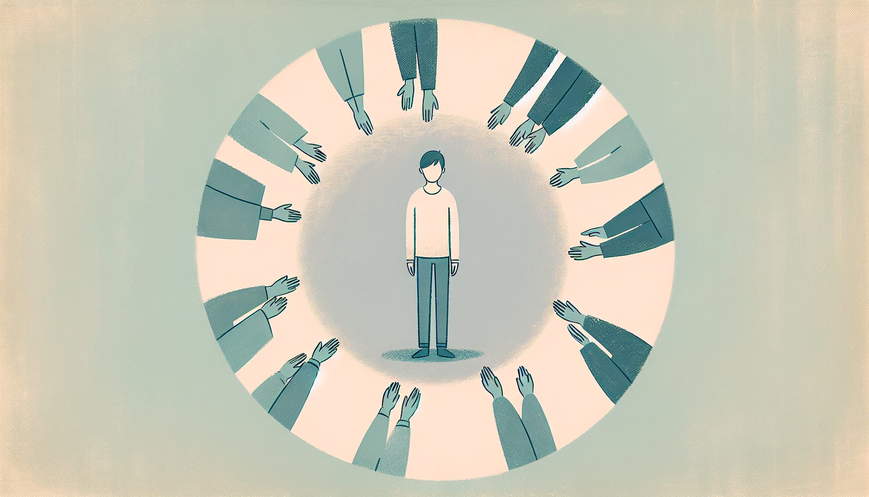 Illustration of support for individuals with PDA