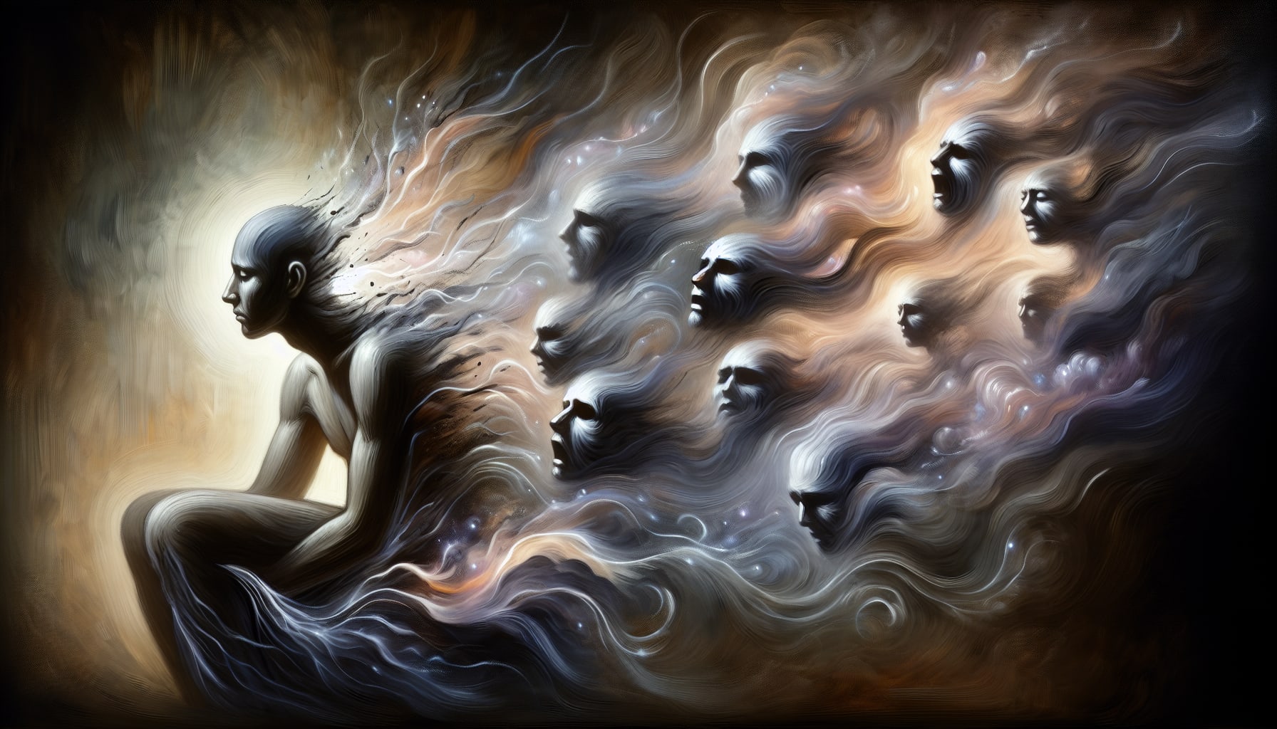 Artistic depiction of emotional processing in PE therapy