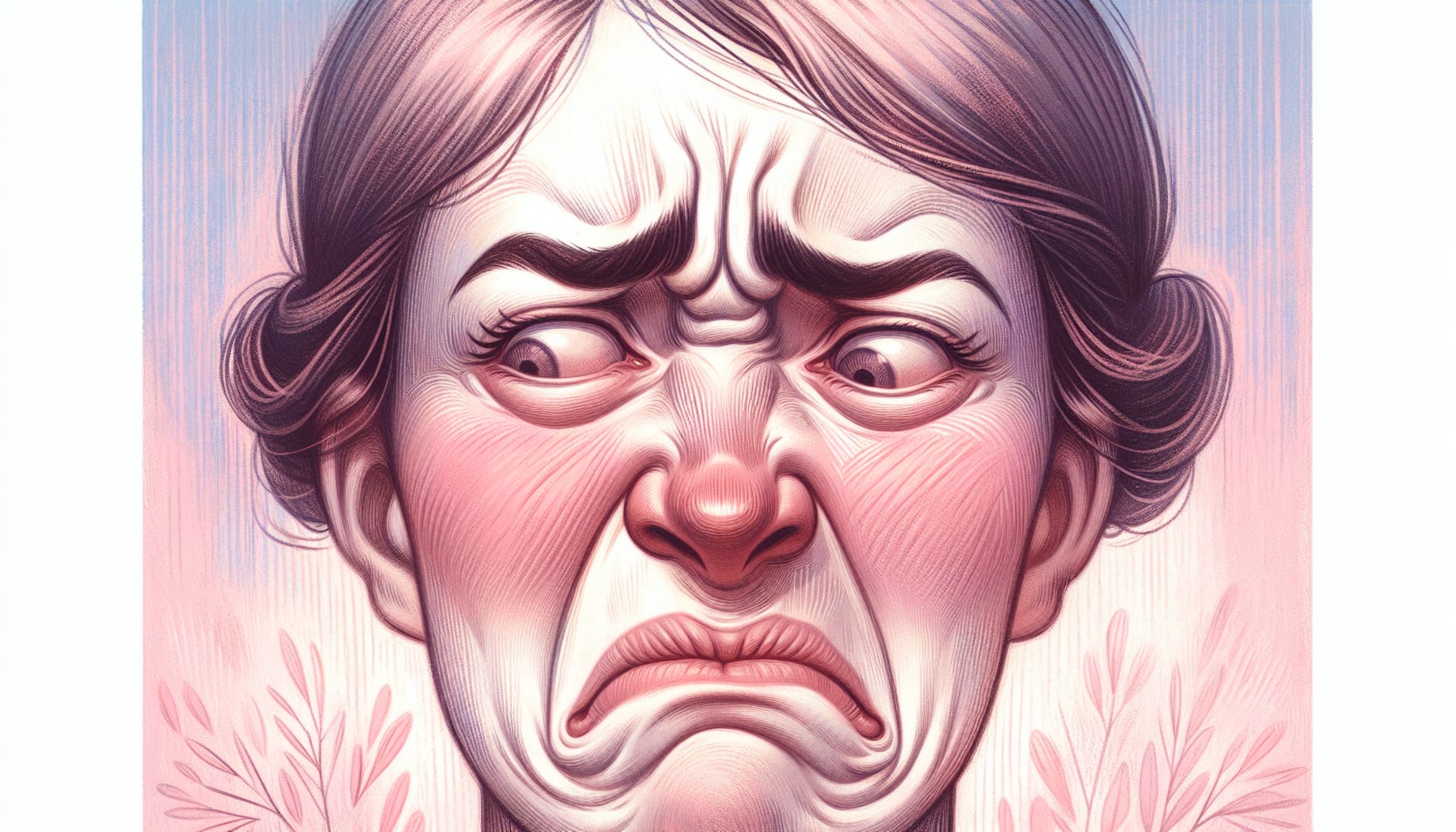 Illustration of a person cringing and needing a mental health counselor