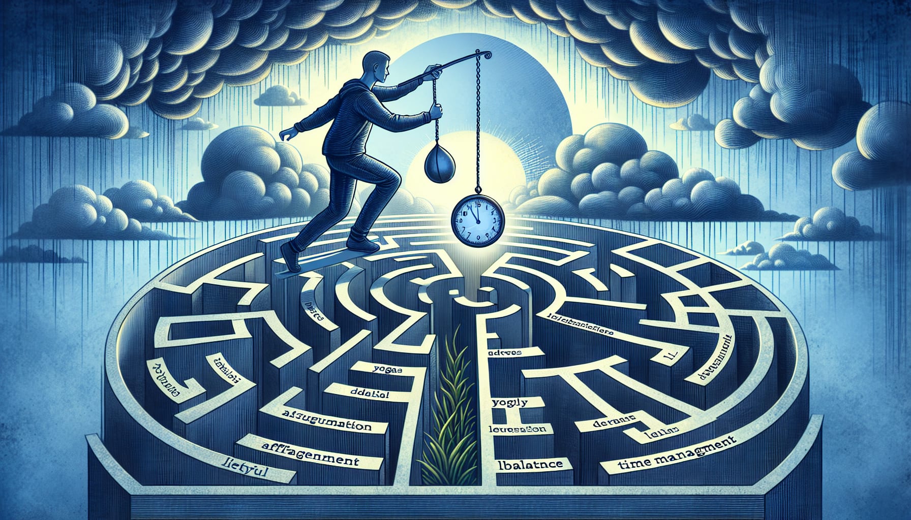 Illustration of lifestyle adjustments for managing bipolar disorder with a San Francisco bipolar disorder therapist 