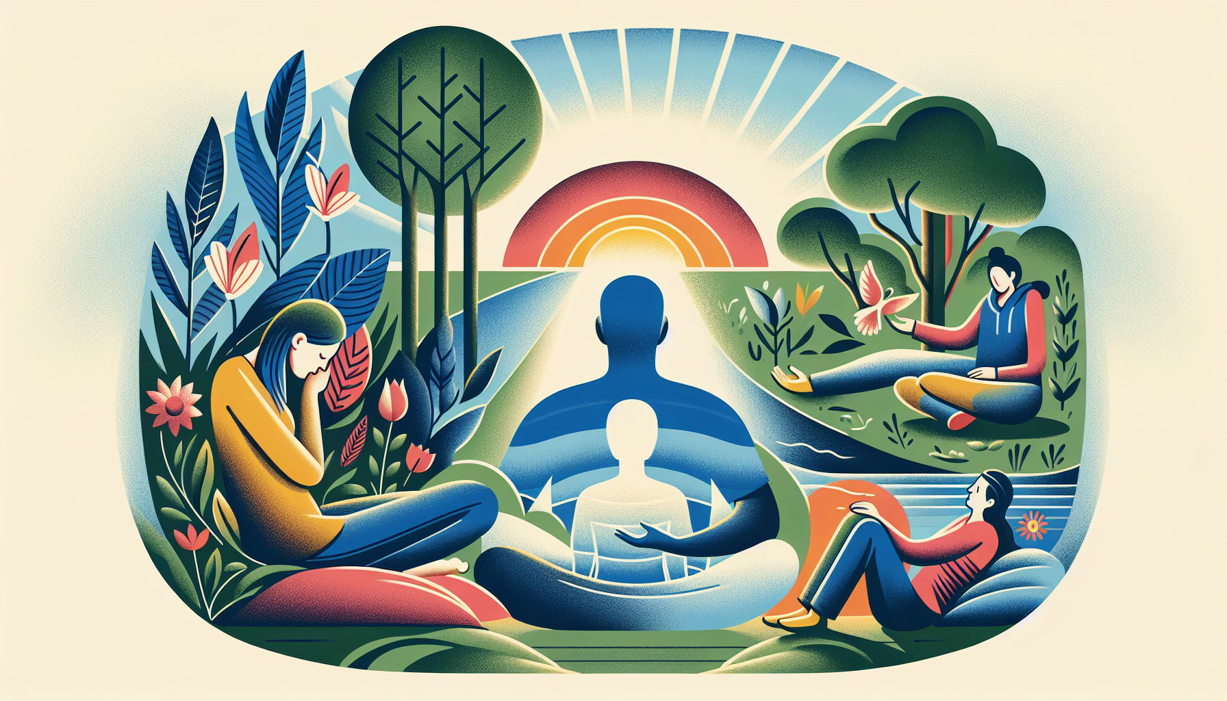 Illustration of coping strategies for BPD and bipolar disorder