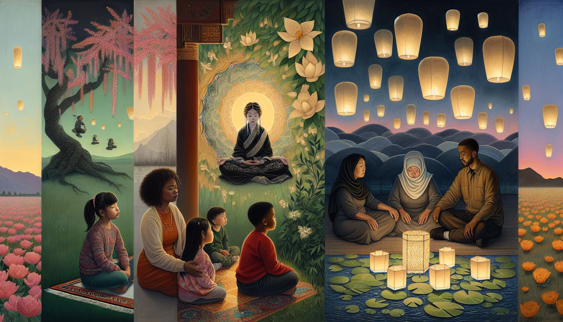 Artistic depiction of coping strategies