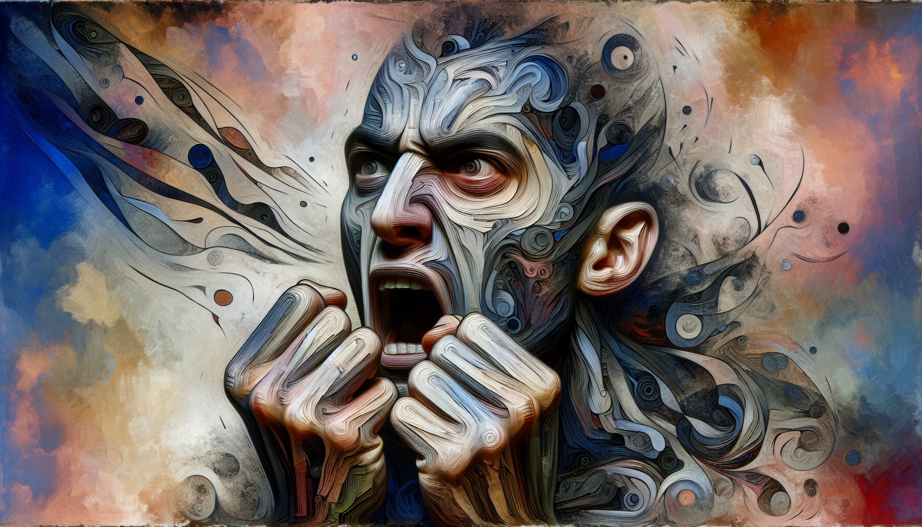 Artistic representation of a person struggling to express emotions verbally representing needing therapists san francisco ca