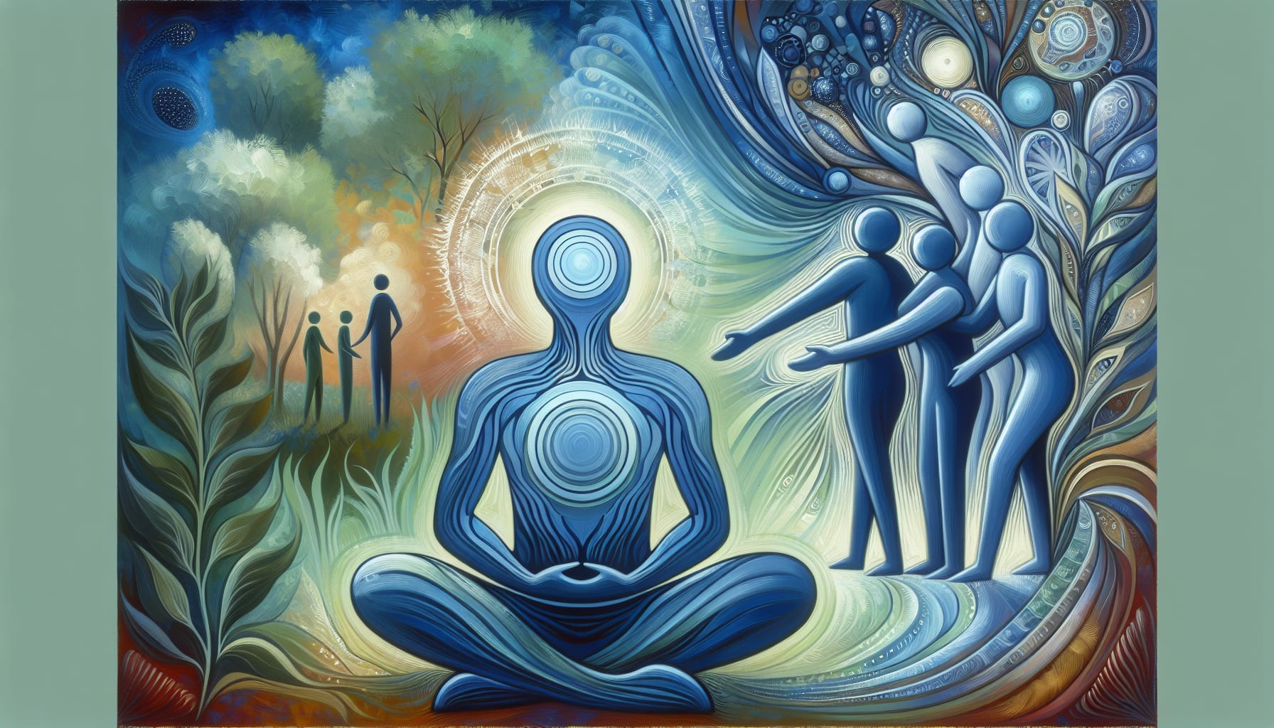 Artistic representation of coping strategies for living with dissociative disorders