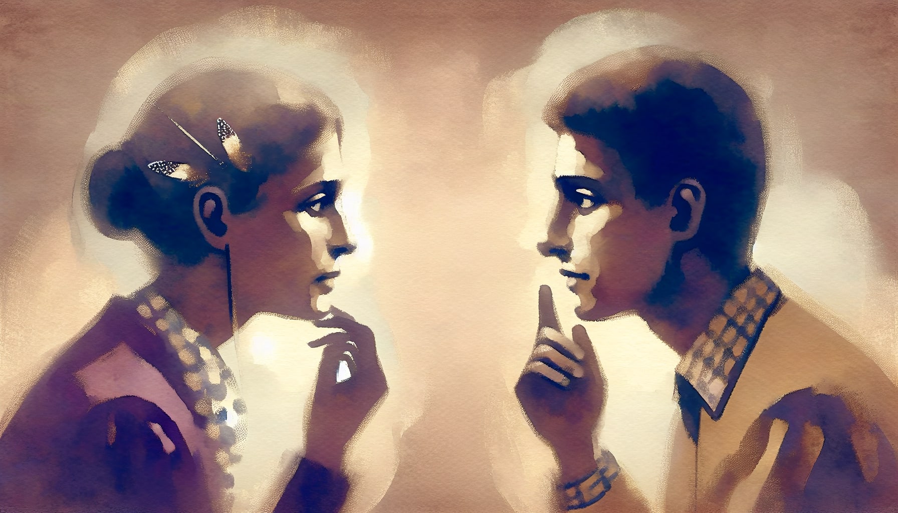 Illustration depicting empathic connections through active listening and understanding of feelings and needs