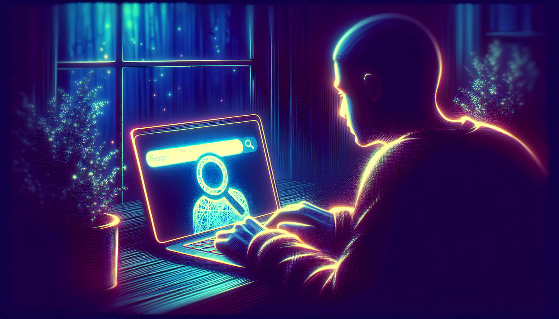 Illustration of searching for therapists online and looking for online dbt therapy 