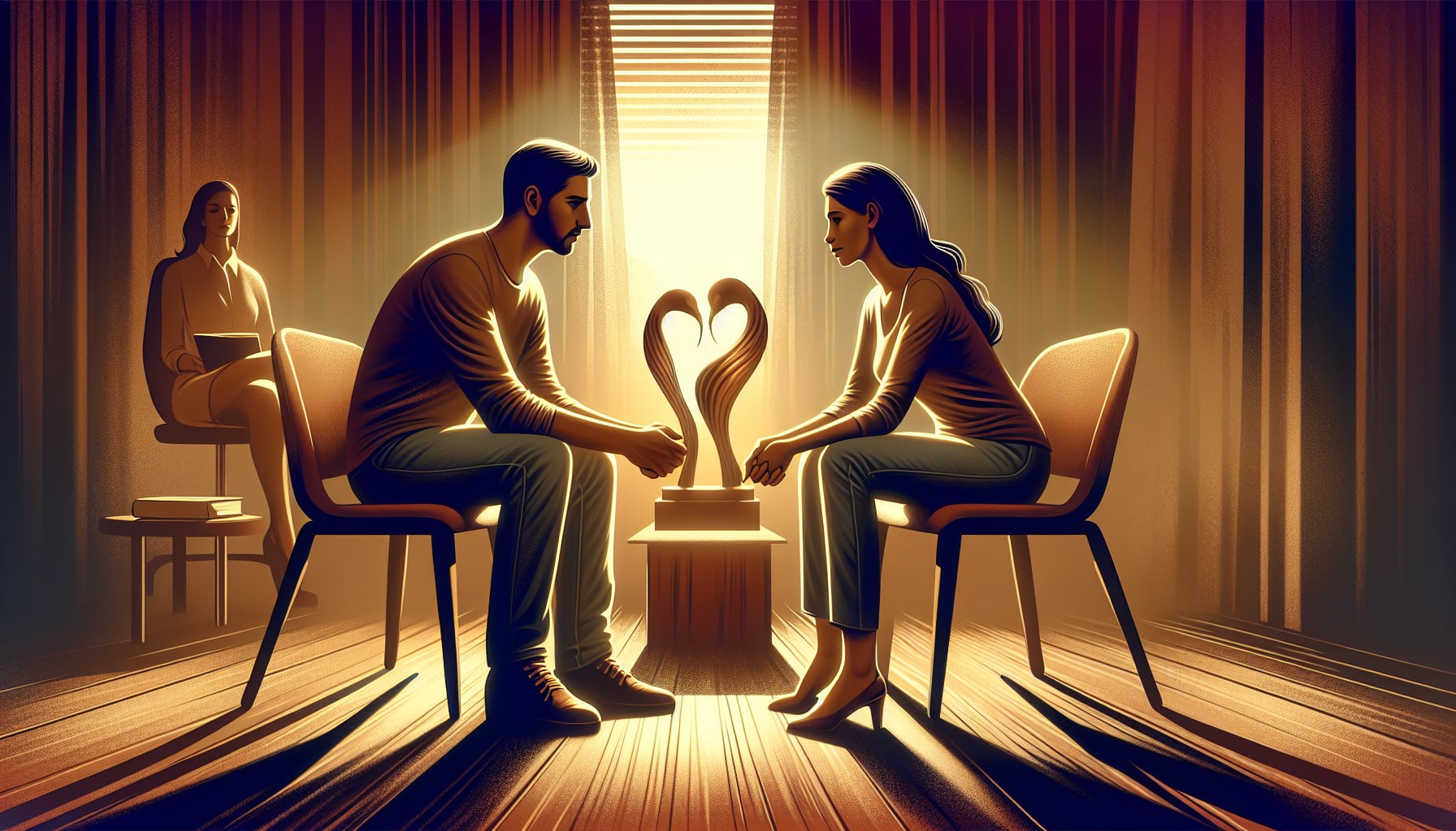 Couple exploring emotional and physical aspects in San Francisco premarital counseling