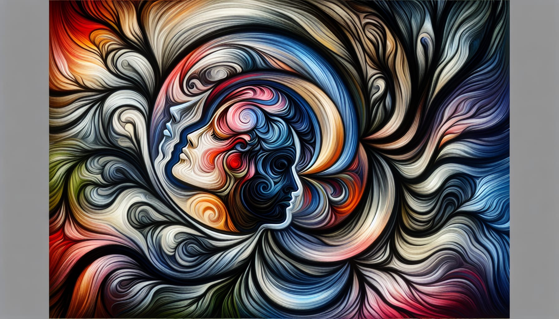 Abstract illustration representing the connection between limerence, anxiety, and depression