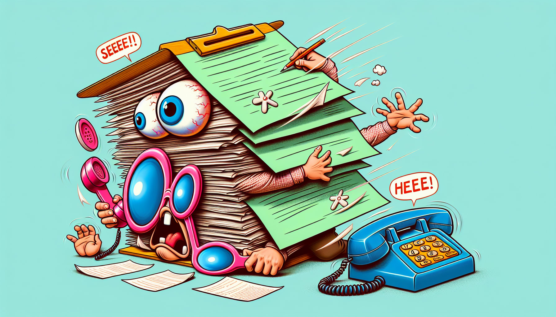 A cartoon illustrating avoidance strategies in schema therapy.
