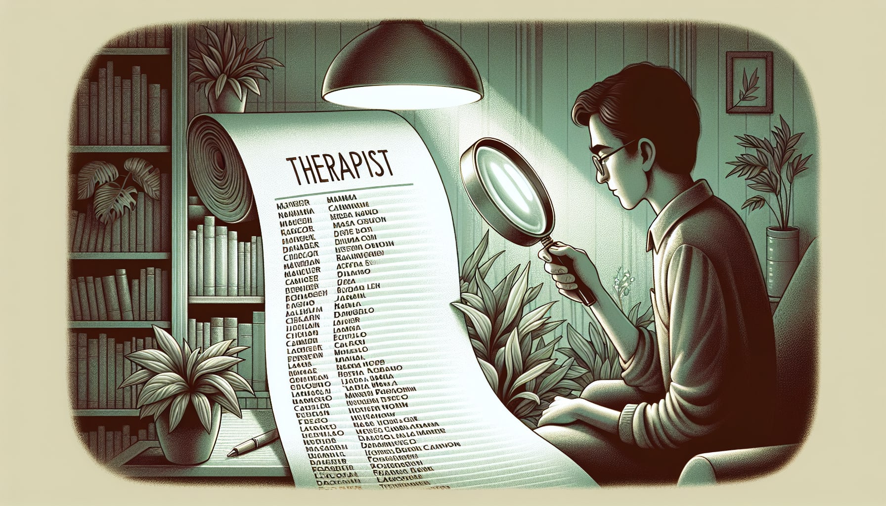 An illustration of finding a qualified schema therapist.