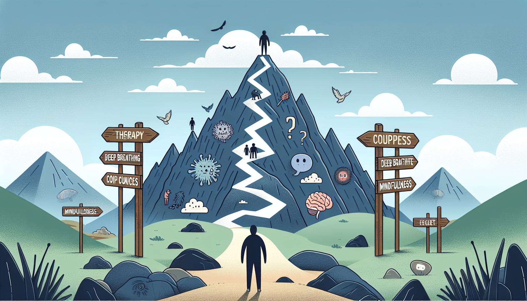 Illustration of Exposure and Response Prevention therapy
