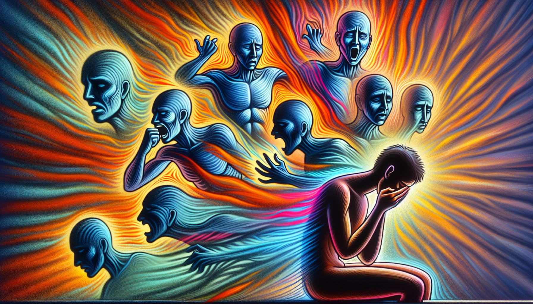 Illustration of sudden emotional outbursts