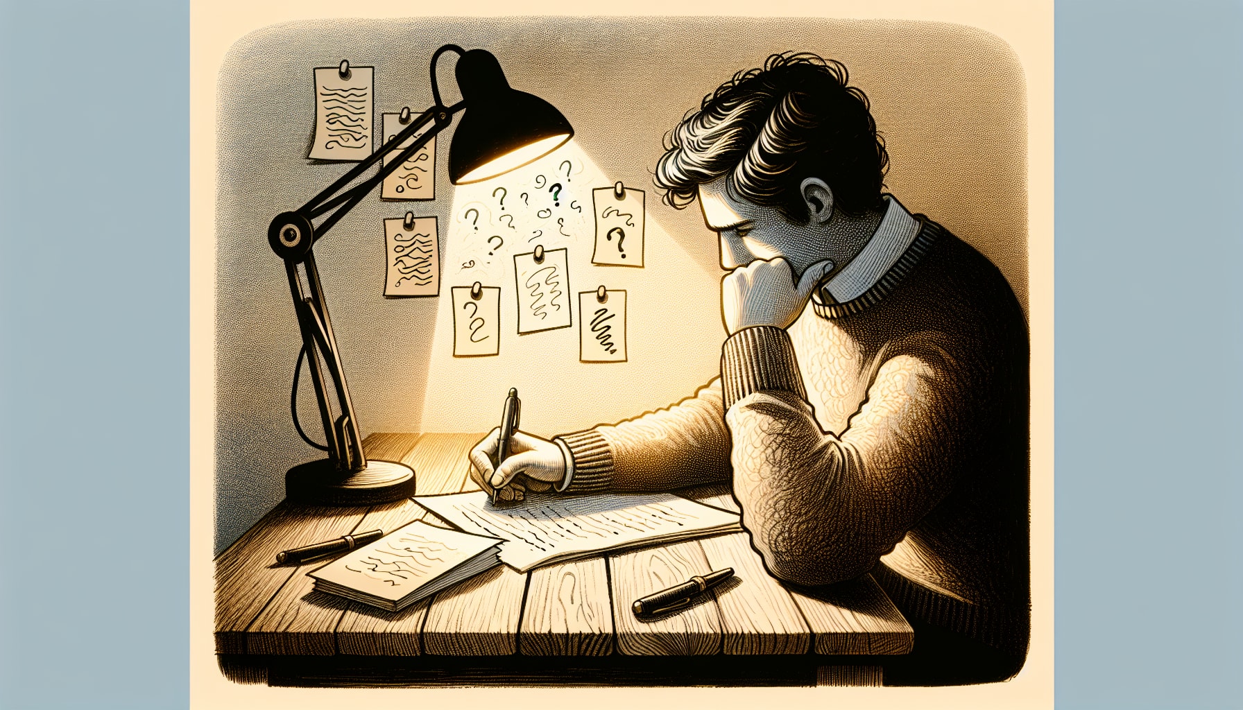 Illustration of preparing questions for therapist