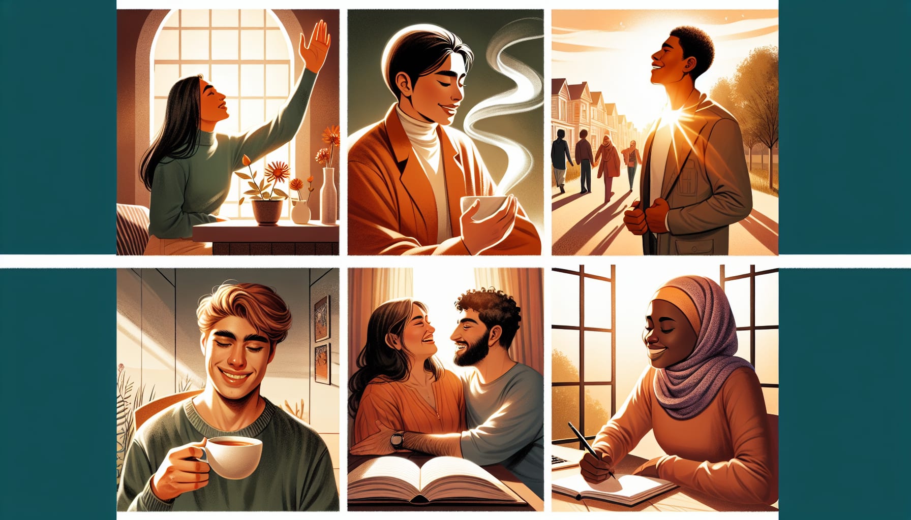 An illustration representing case studies of individuals overcoming limerence through therapy.
