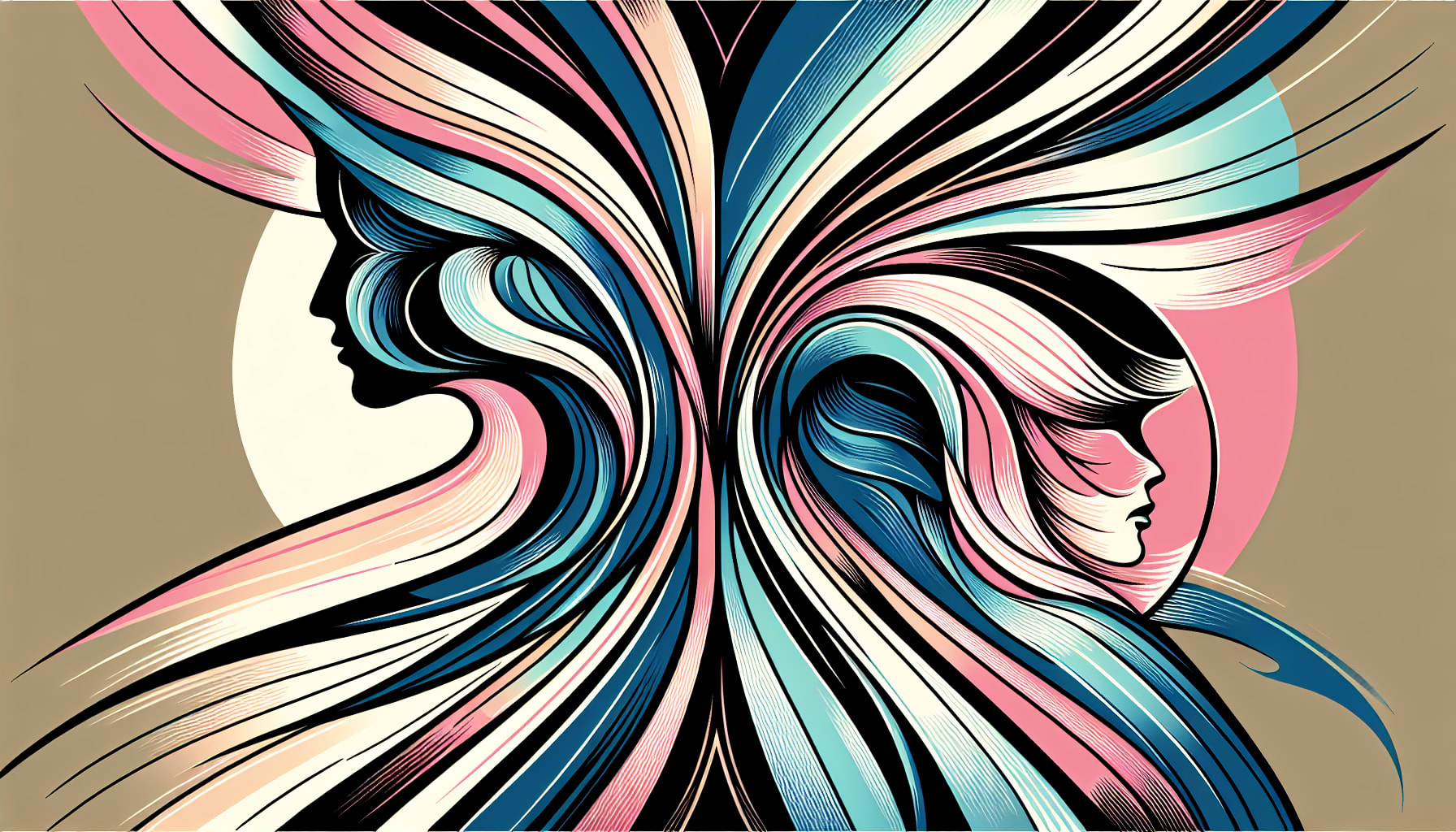 A visual representation of the balance between masculine and feminine energies.