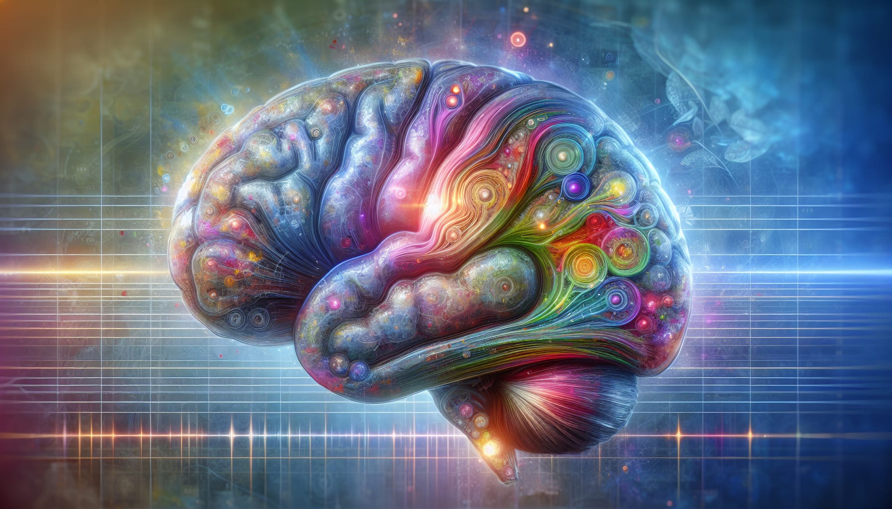 An illustration representing long-term effects of trauma on brain development.