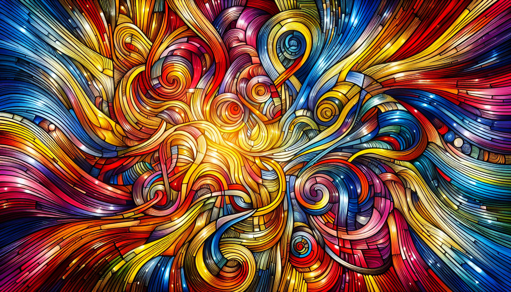 An illustration representing psychological dynamics, with abstract shapes symbolizing emotional connections and mental struggles.