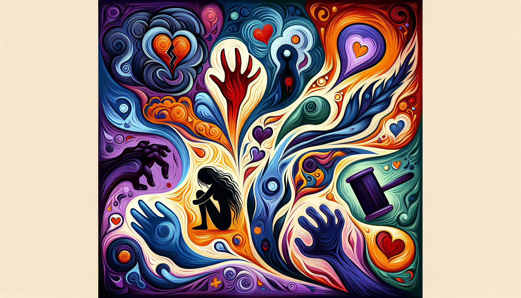 An illustration depicting the various forms of domestic violence.