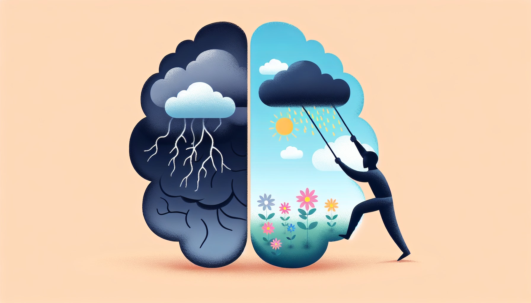 Illustration of cognitive restructuring