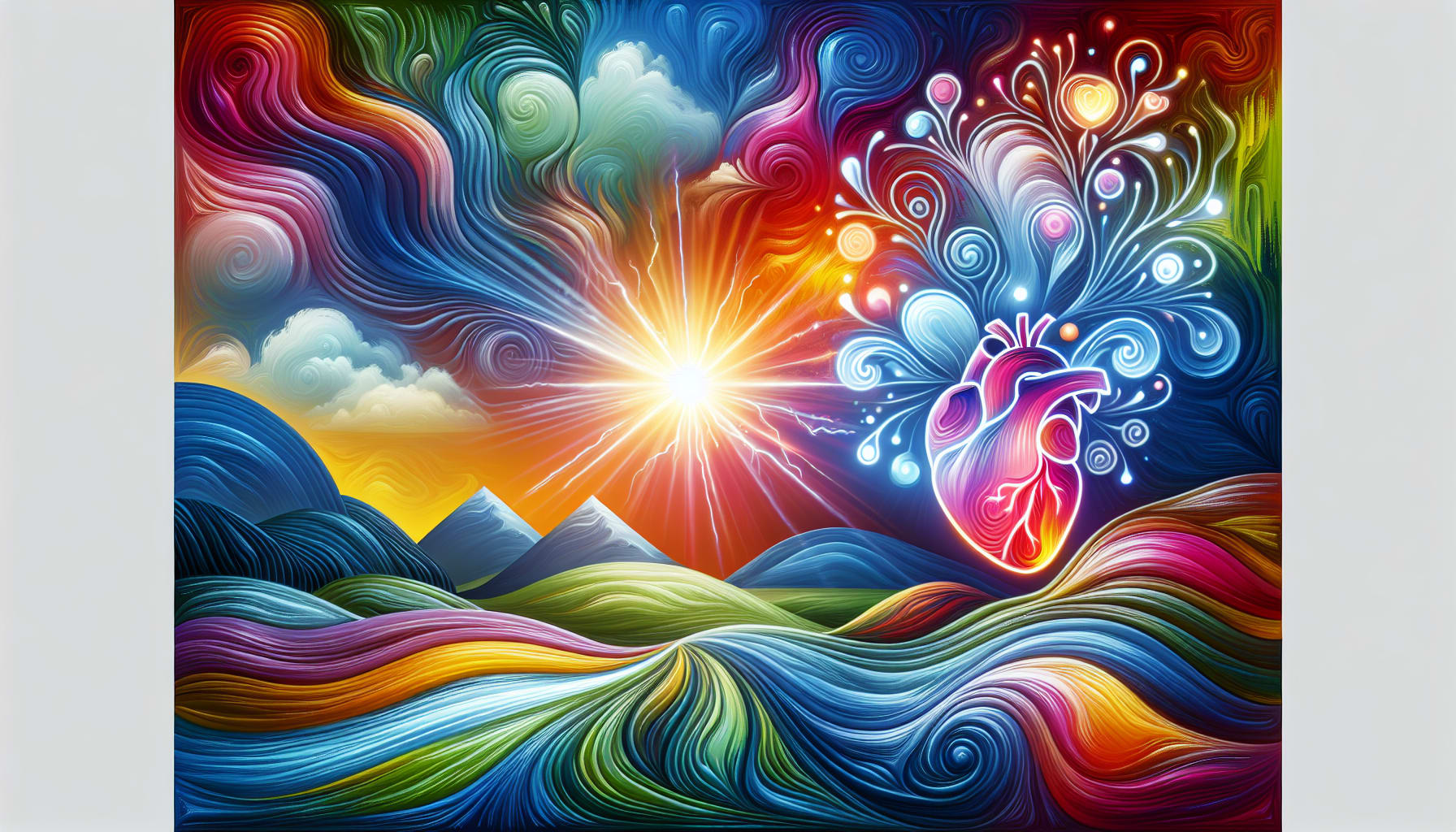 An artistic representation of the benefits of mindfulness based therapies.