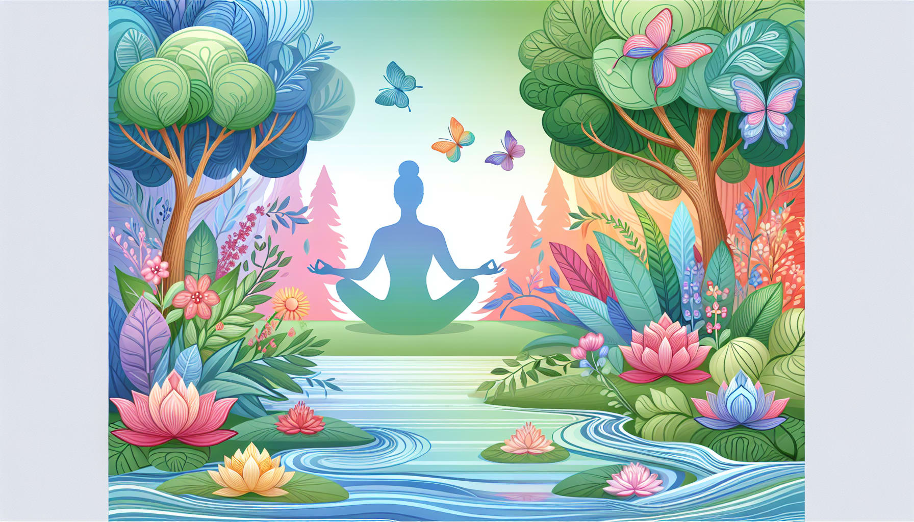 An illustration of coping strategies for managing phobias, including relaxation techniques.