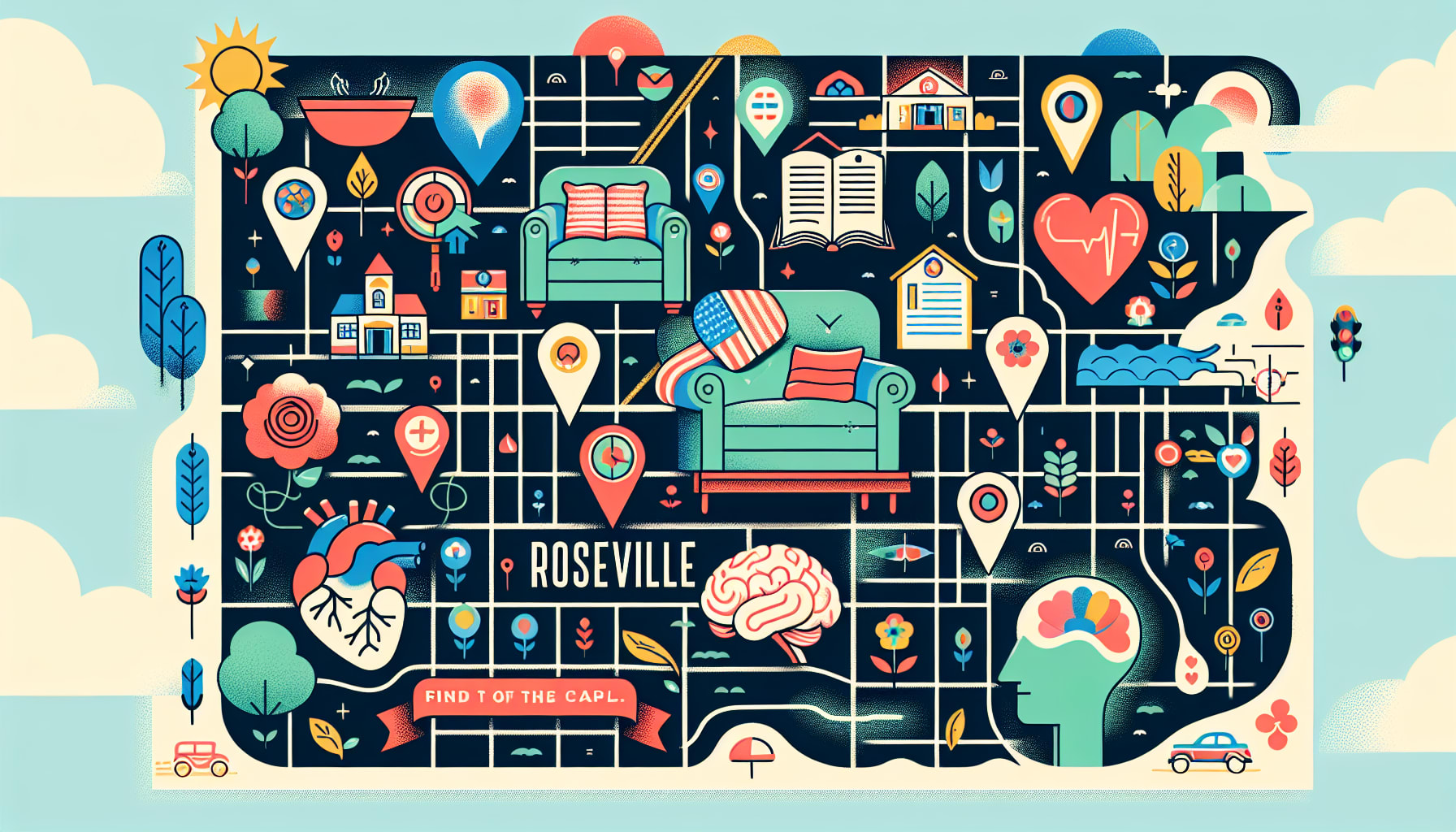 A visual guide for finding the right therapist in Roseville.