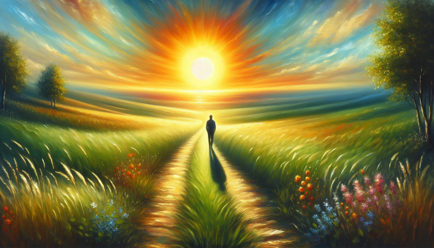 An illustration representing healing and moving forward from an abusive relationship.