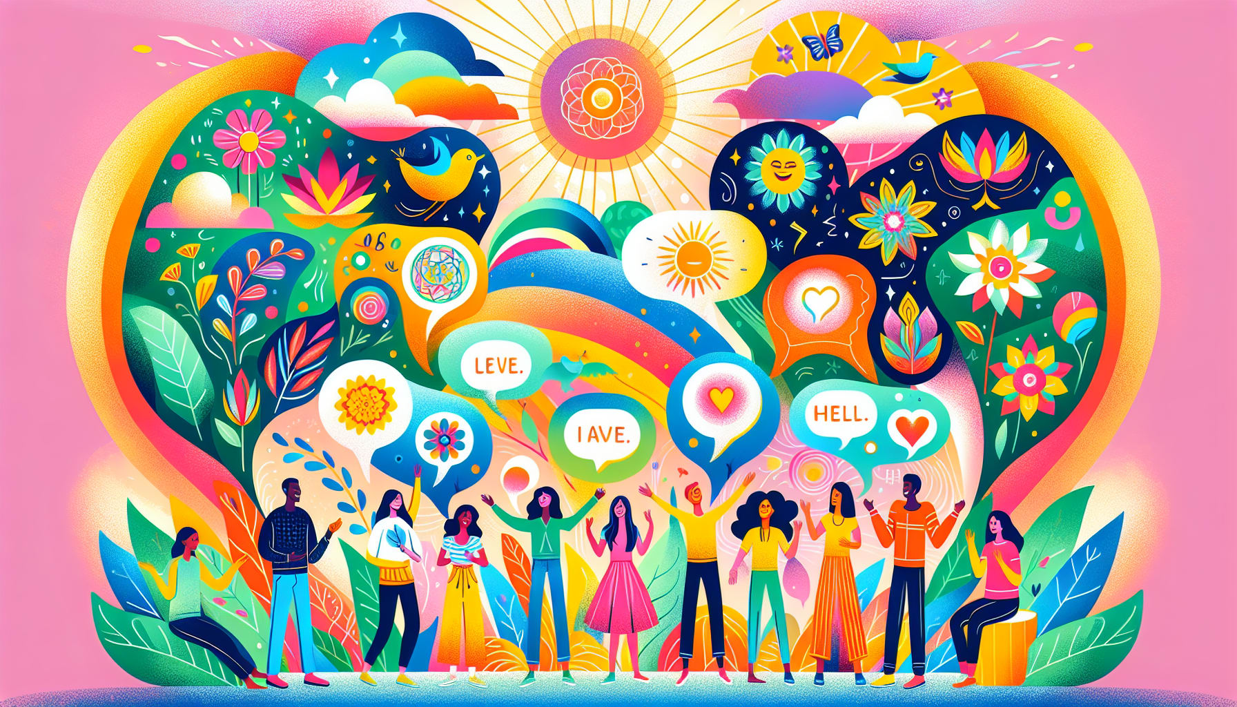 An illustration depicting success stories of individuals who have benefited from mindfulness therapy.