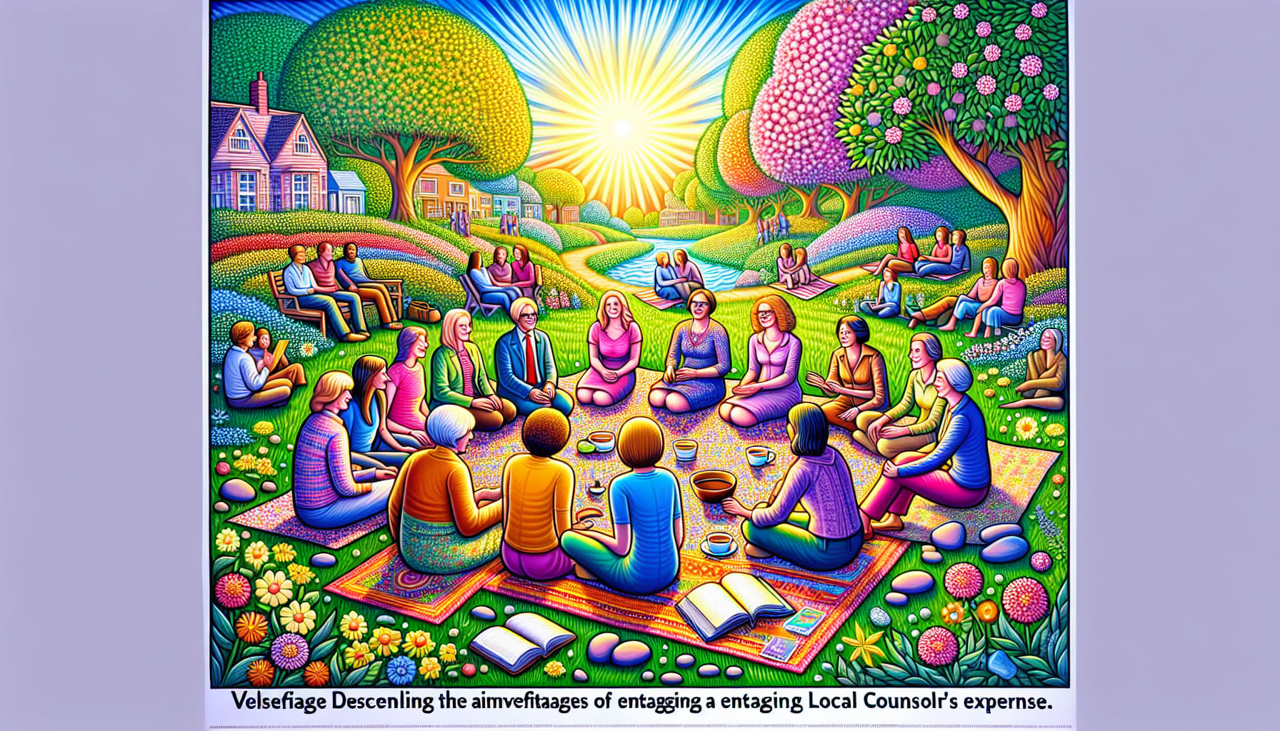 A cartoon illustrating the benefits of local therapy in Roseville.