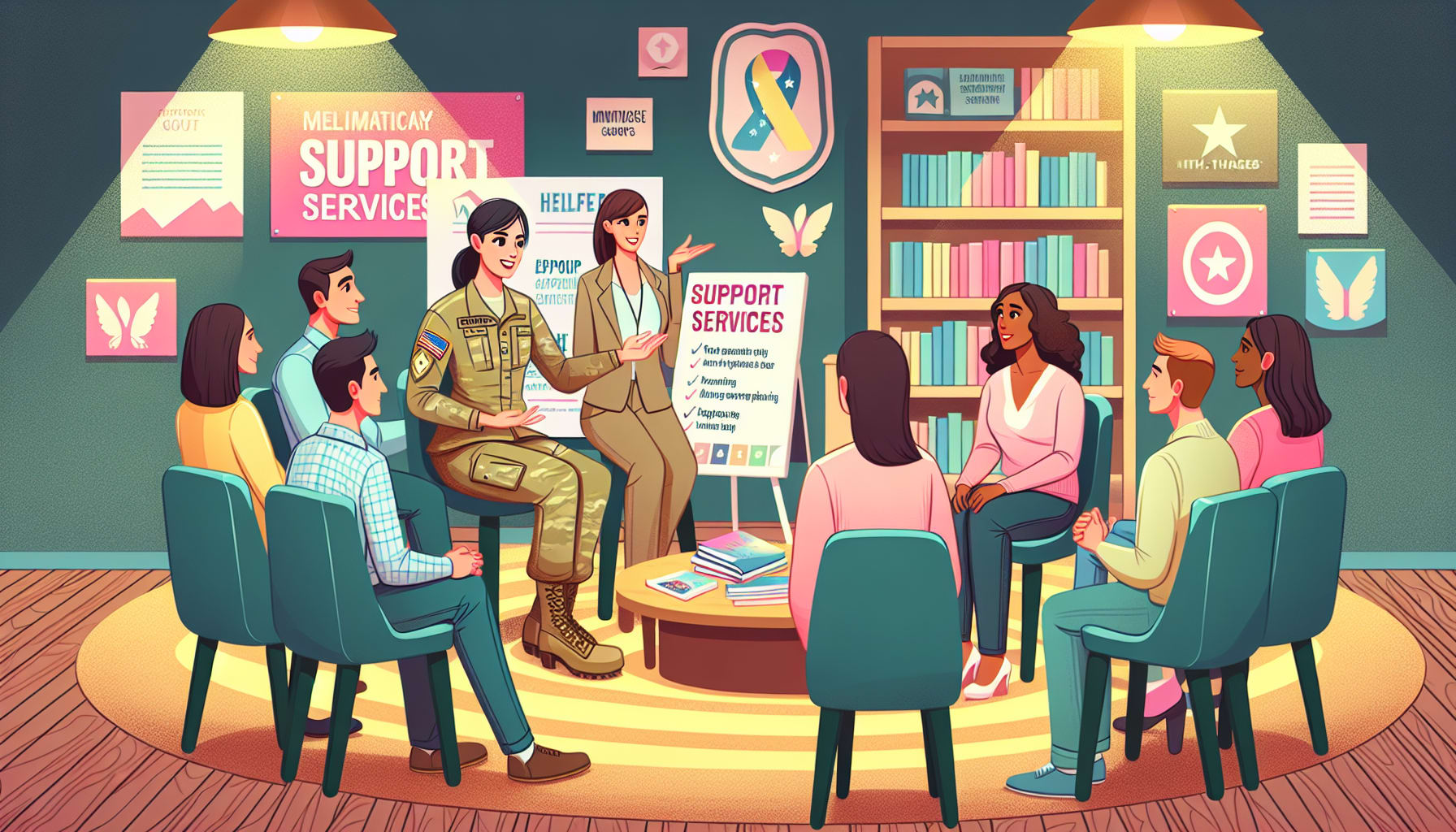 Support services designed for military caregivers.