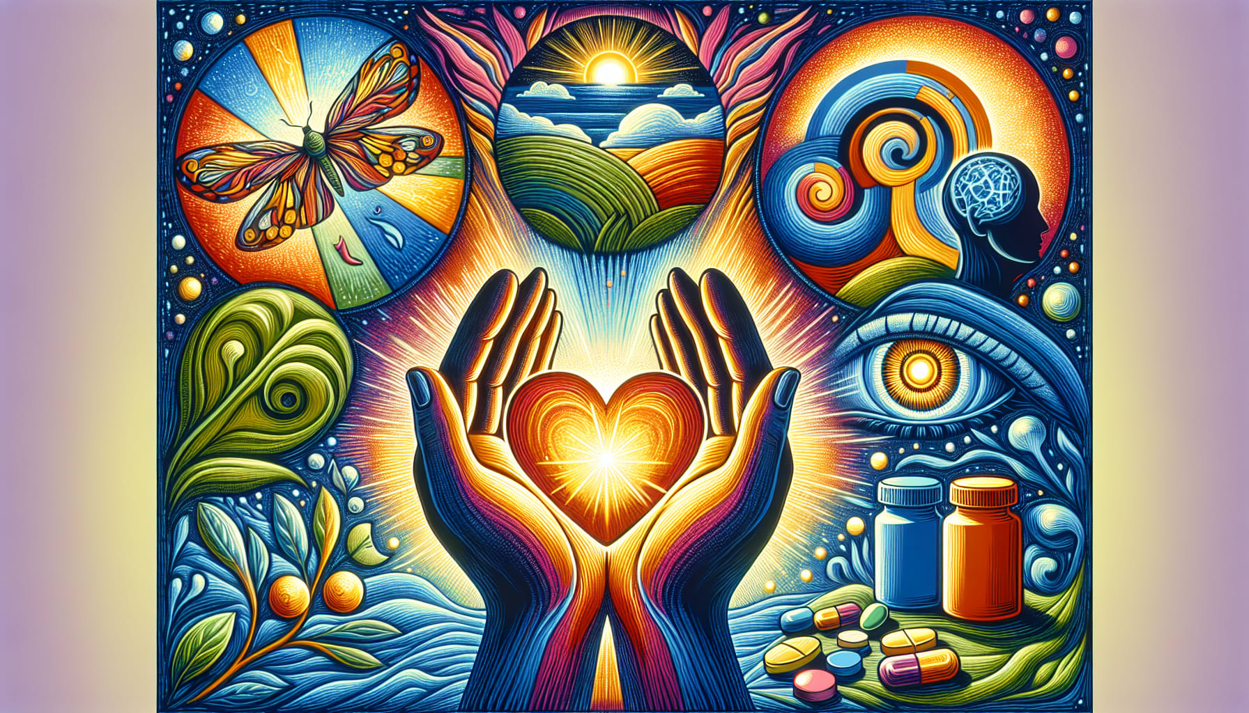 An illustration depicting effective therapies for trauma recovery.
