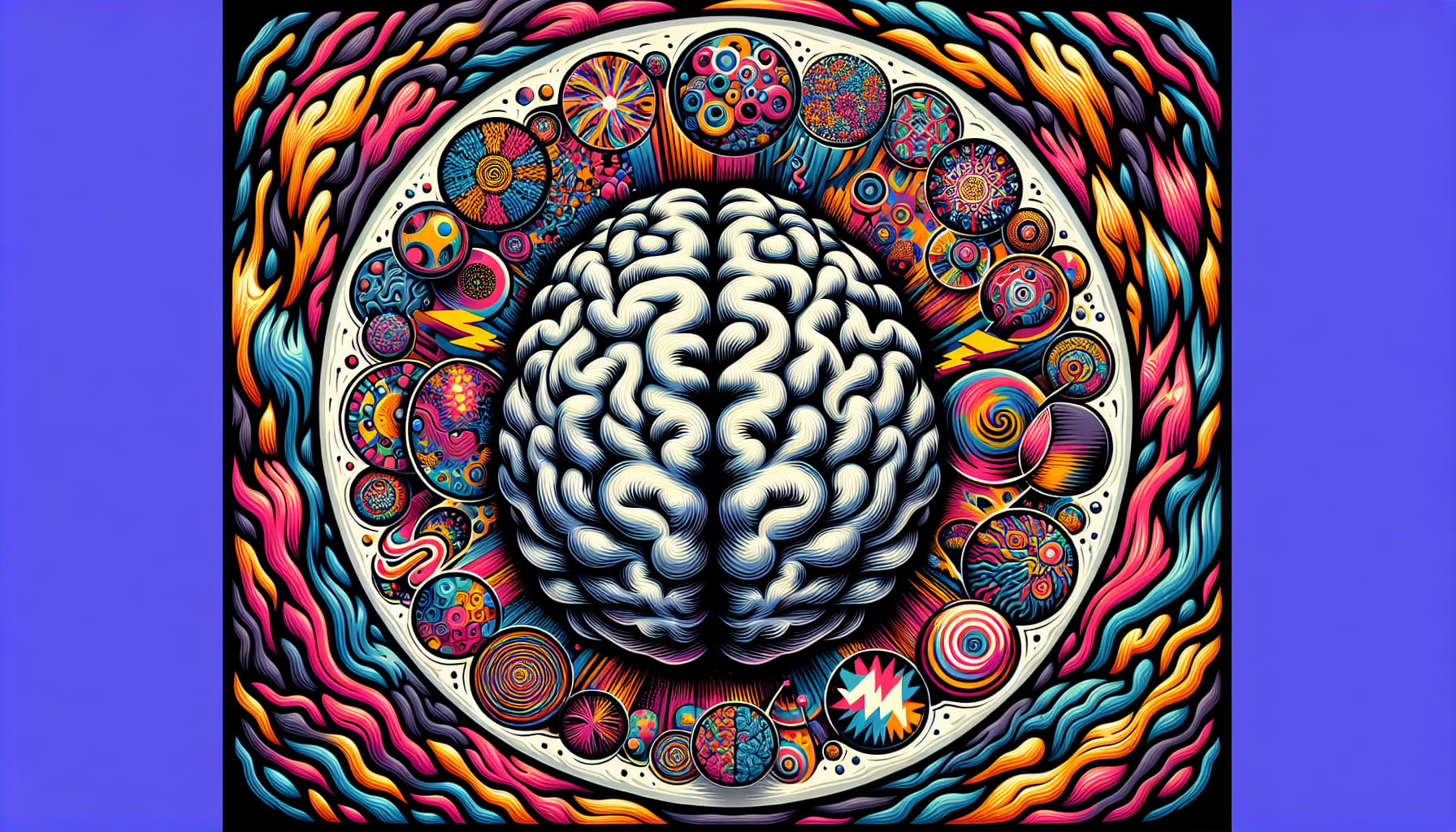 An illustration representing cognitive distortions and their impact on thought patterns.