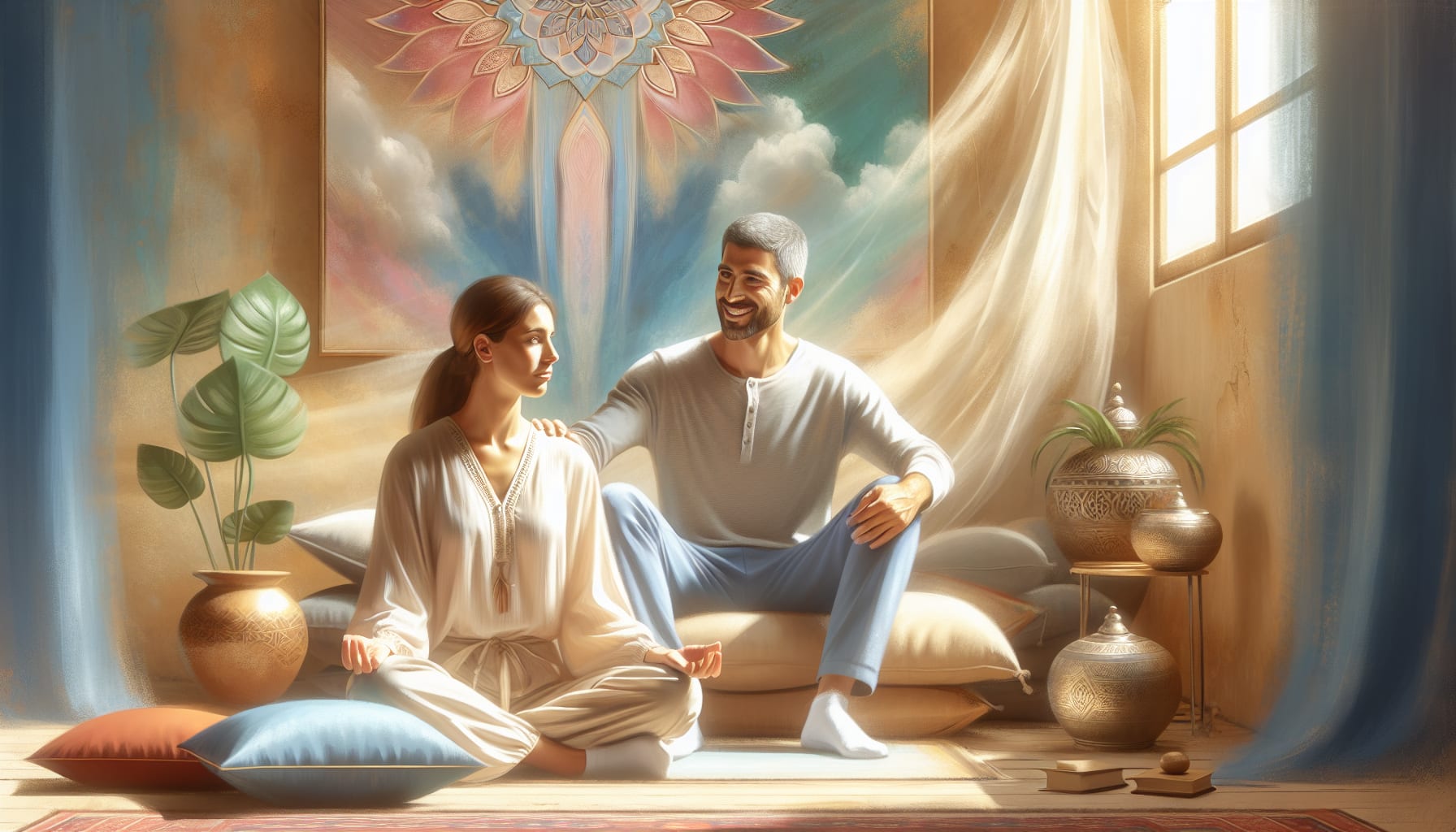 An illustration depicting the role of DBT therapy in enhancing mindfulness.