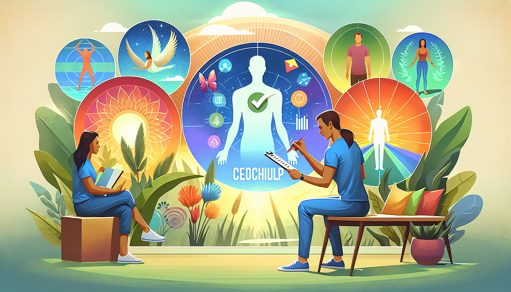 An illustration showing how to choose the right life coach.